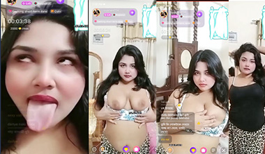 Hot Model Chamet Show Fun Live Big Boobs Viral