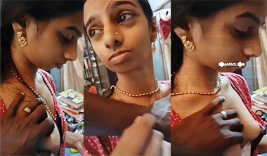 Indian Mallu Aunty Boobs Pressed By Electrician