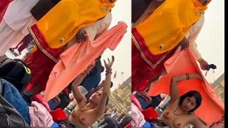 Sexy Bhabhi Bath Outdoor Changing Clothes Recorded Viral