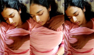 Brother Pressing & Touching Sleeping Sister Boobs
