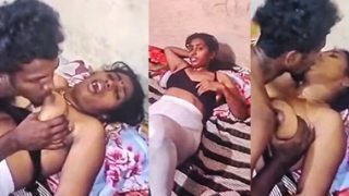 Tamil Aunty Boobs Sucking & Fucking Threesome