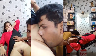 Viral Couple Pussy Licking In Beauty Parlour Captured Video