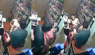 Tamil Girl Affair With Shop Owner Fucking CCTV Captured Nude